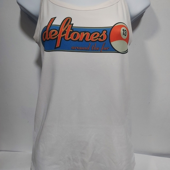 Deftones tank top  around the fur 13 ball ribbed tank deftones pool ball - Picture 5 of 5
